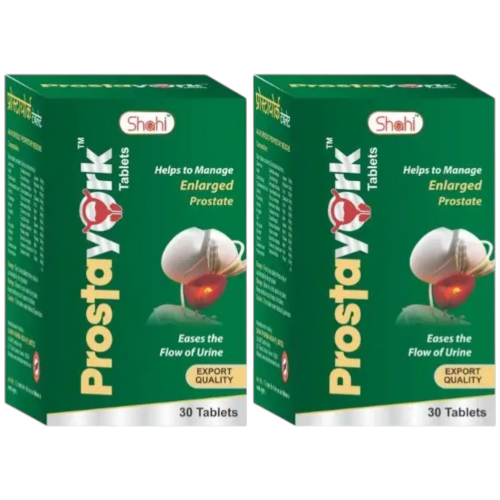 Prostayork Tablets 30 Tab. – Ayurvedic Support for Prostate & Urinary Health (Pack of 2))