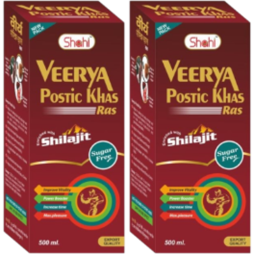 Veerya Postic Khas Ras 500ml (Pack of 2)