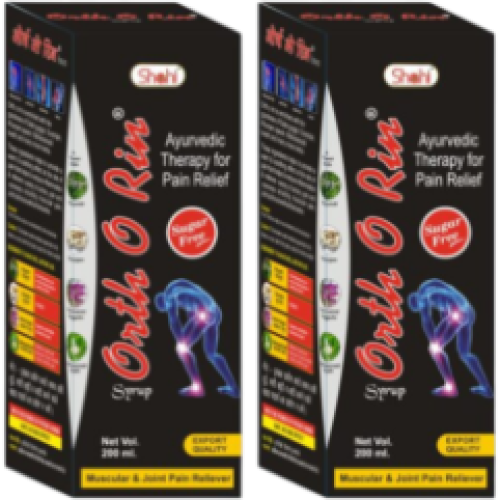 Orth O Rin Syrup 200ml for Back & Joints Pain (Pack of 2)