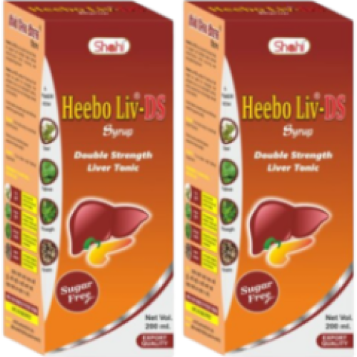 Heebo Liv DS Syrup 200ml for Fatty and enlarged Liver (Pack of 2)