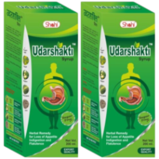 Udarshakti Sugar Free Syrup 200ml for Gas & Acidity (Pack of 2)