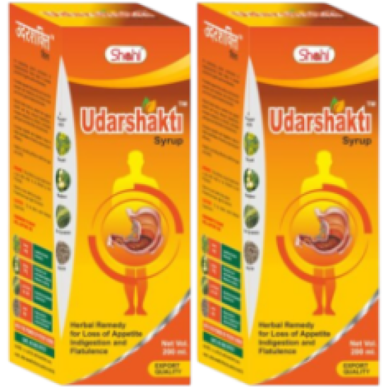Udarshakti Syrup 200ml for Gas & Acidity (Pack of 2)