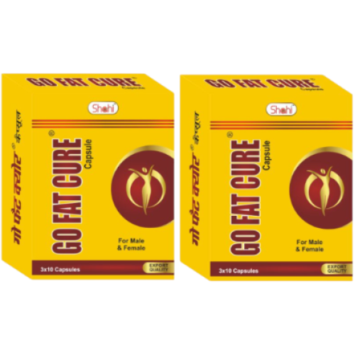 Go Fat Cure Capsules 3x10cap. For Weight Management (Pack of 2)