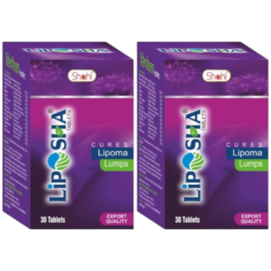 Liposha Tablet 30tab. for Lipoma, Skin Lumps (Pack of 2)
