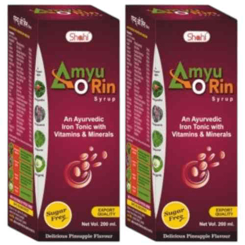 Amyu O Rin Syrup 200ml to increase hemoglobin (Pack of 2)