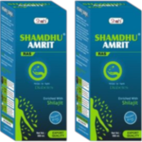 Shamdhu Amrit Ras 500ml Herbal Support for Diabetic Care (Pack of 2)